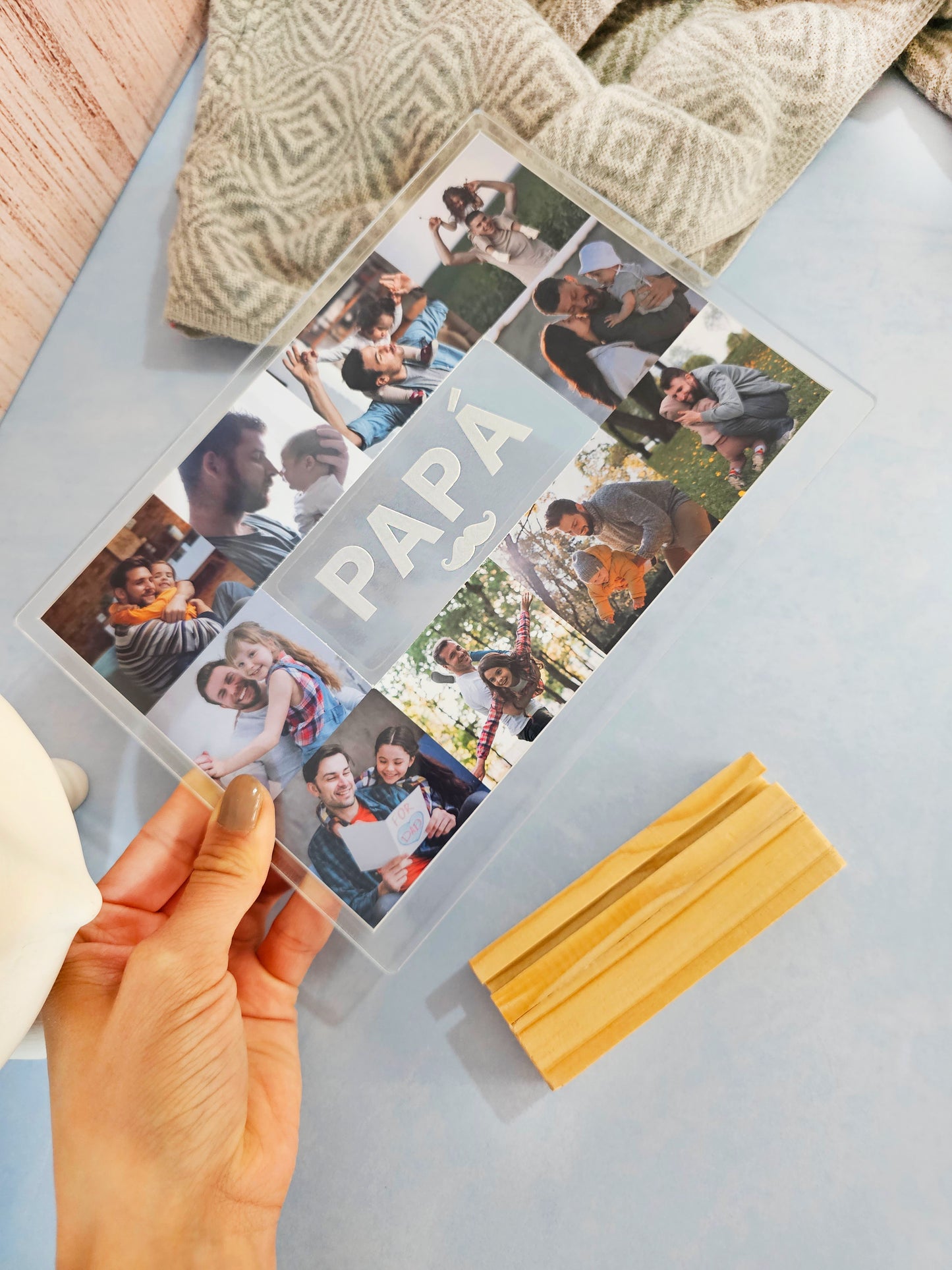 Placa x 10 fotos - palabra central