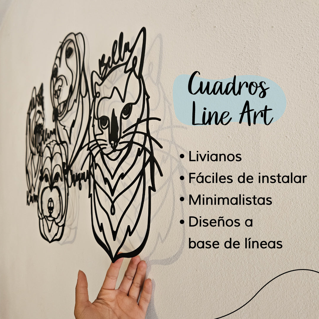 Personaliza tu cuadro Line Art