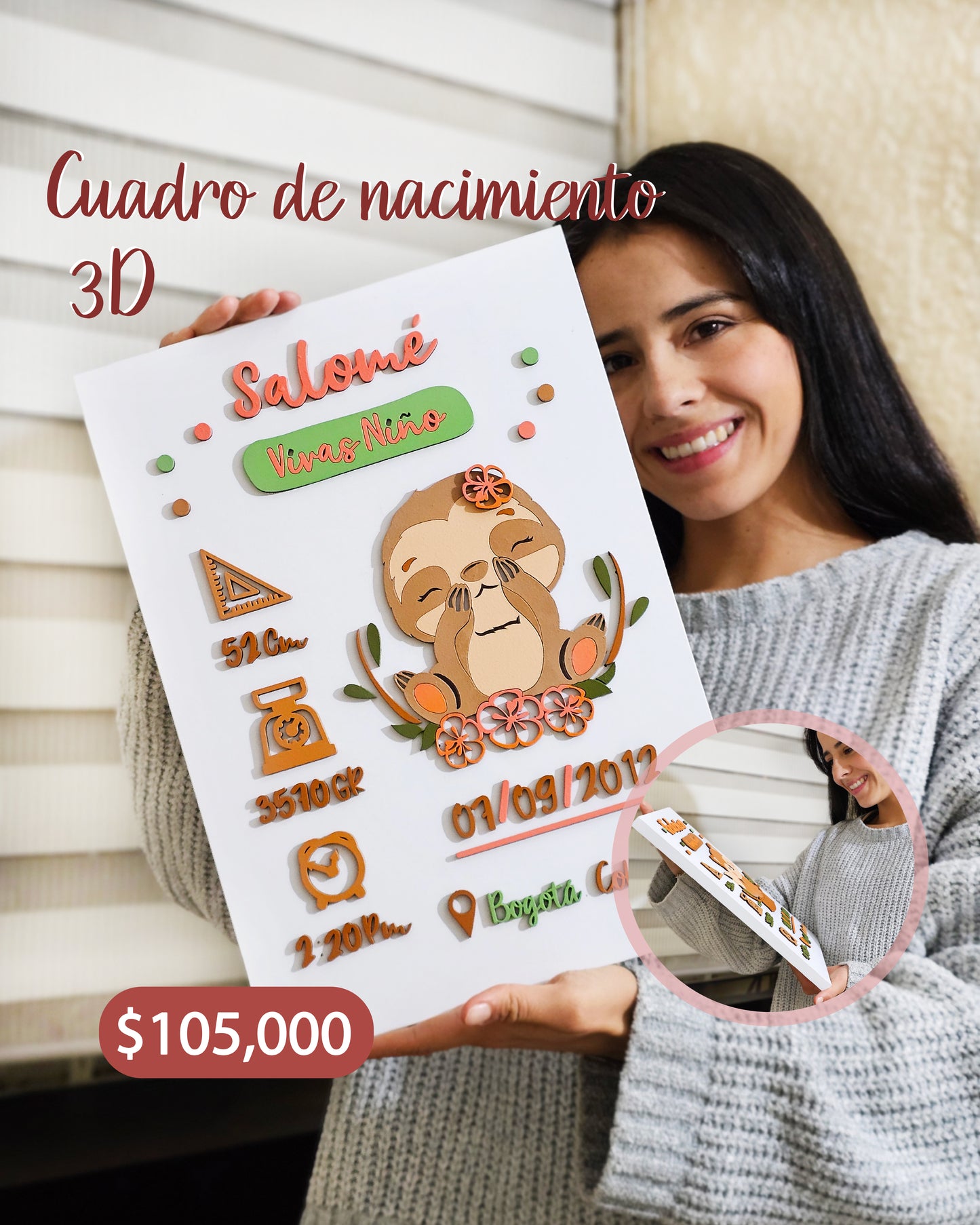 Cuadro de Nacimiento 3d